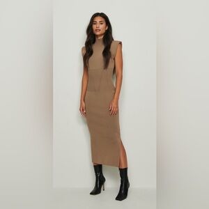 NA-KD Midi Bodycon Dress with Side Slit